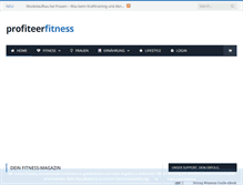Tablet Screenshot of profiteerfitness.com